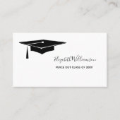 卒業名カードエレガント挿入カード コーリングカード (正面)