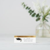 卒業名カードエレガント金ゴールド挿入カード コーリングカード (スタンド正面)