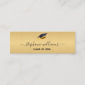 卒業名カードスクモダンリプト挿入金ゴールド コーリングカード (正面)