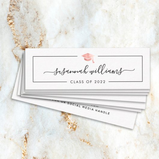 卒業名カードスクリプトモダンバラ金ゴールドキャップ コーリングカード