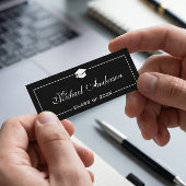 卒業名カードスタイリッシュ – 白黒 コーリングカード