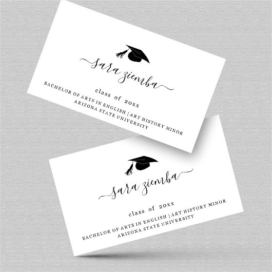 卒業名カード卒業発表挿入 エンクロージャーカード