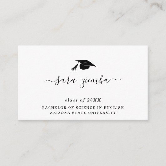 卒業名カード卒業発表挿入 エンクロージャーカード (正面)