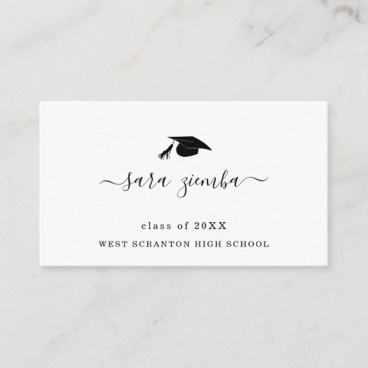 卒業名カード卒業発表挿入 エンクロージャーカード (正面)