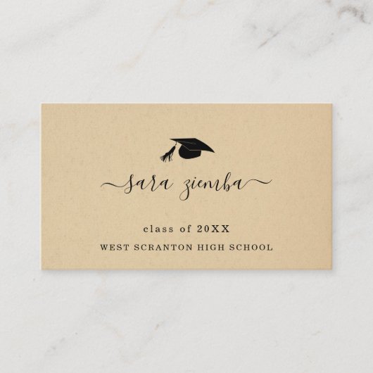 卒業名カード卒業発表挿入 エンクロージャーカード (正面)