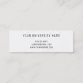 卒業名カード手書きスクリプトクラス年 コーリングカード (裏面)