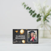 卒業名カード – エレガントカードの挿入 コーリングカード (スタンド正面)