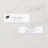 卒業名カード – エレガントクラシック挿入カード コーリングカード (正面/裏面)