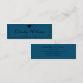 卒業名カード。エレガントクラシック挿入 コーリングカード (正面/裏面)