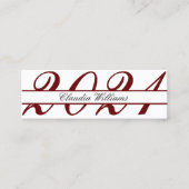 卒業名カード。エレガントクラシック挿入 コーリングカード (正面)