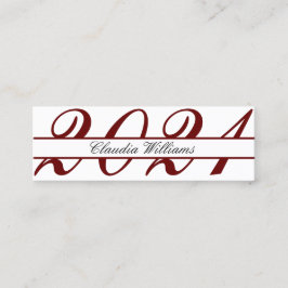 卒業名カード。エレガントクラシック挿入 コーリングカード