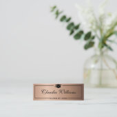 卒業名カード。エレガントクラシック挿入 コーリングカード (スタンド正面)