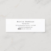 卒業名カード。エレガントクラシック挿入 コーリングカード (裏面)