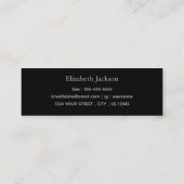 卒業名カード |シルバーグリッター挿入カード コーリングカード (裏面)