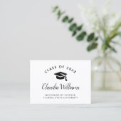 卒業名カード – モダンクラシック挿入カード コーリングカード (スタンド正面)