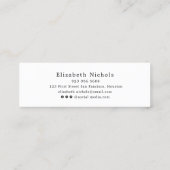 卒業名カード。モダンクラシック挿入 コーリングカード (裏面)