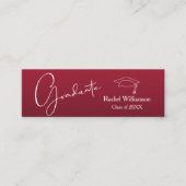 卒業名クラス詳細クリムゾン コーリングカード (正面)