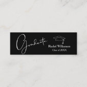 卒業名クラス詳細ブラック コーリングカード (正面)