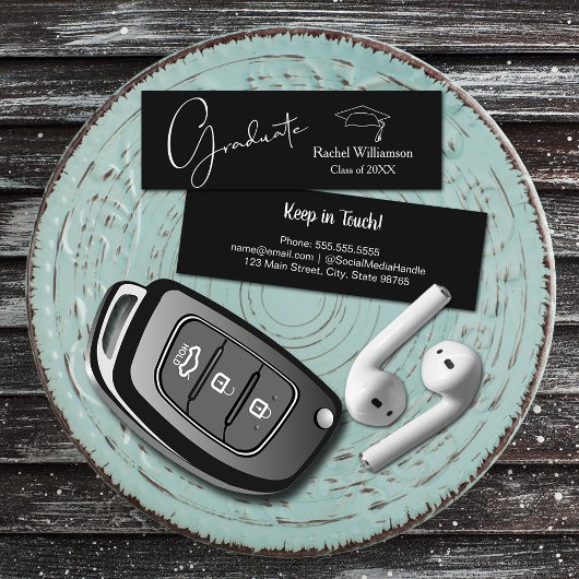 卒業名クラス詳細ブラック コーリングカード