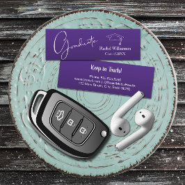 卒業名クラス詳細紫 コーリングカード