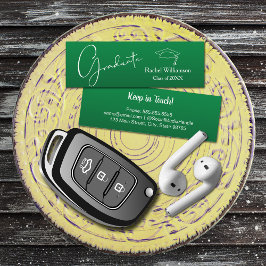 卒業名クラス詳細緑 コーリングカード