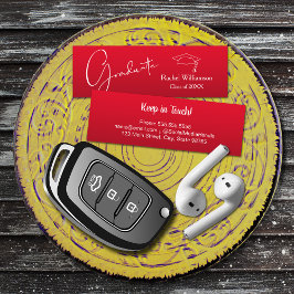 卒業名クラス詳細赤 コーリングカード