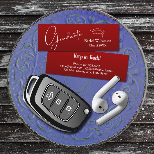 卒業名クラス詳細（鳥）ショウジョウコウカンチョウ赤 コーリングカード