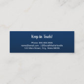 卒業名ネイビーブルー コーリングカード (裏面)