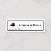 卒業名モダンエレガントカード コーリングカード (正面)