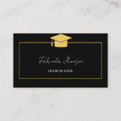卒業名モダンカード挿入金ゴールド枠 エンクロージャーカード (正面)