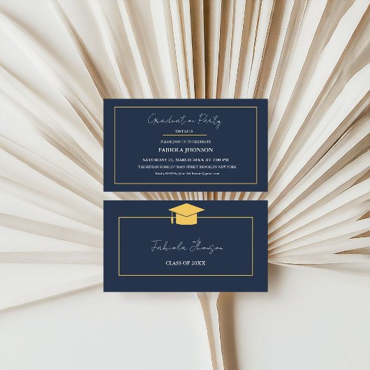 卒業名モダンカード挿入金ゴールド枠 エンクロージャーカード