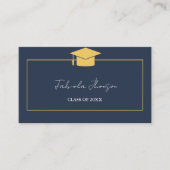 卒業名モダンカード挿入金ゴールド枠 エンクロージャーカード (正面)