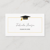 卒業名モダンカード挿入金ゴールド枠 エンクロージャーカード (正面)