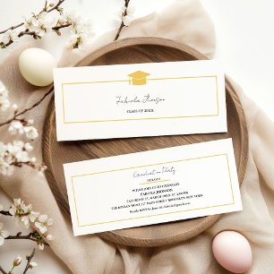 卒業名モダンカード挿入金ゴールド枠 コーリングカード