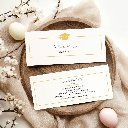 卒業名モダンカード挿入金ゴールド枠 コーリングカード