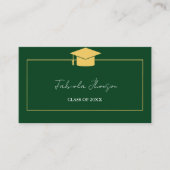 卒業名モダンカード挿入金ゴールド枠 コーリングカード (正面)