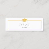 卒業名モダンカード挿入金ゴールド枠 コーリングカード (正面)