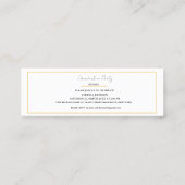 卒業名モダンカード挿入金ゴールド枠 コーリングカード (裏面)