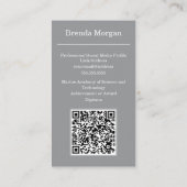 卒業名刺 名刺 (裏面)