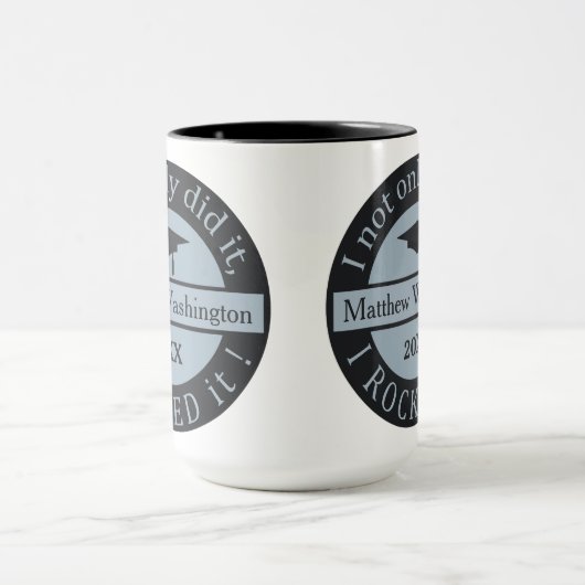 卒業名前をカスタムすると年単位マグカップ マグカップ (中央)