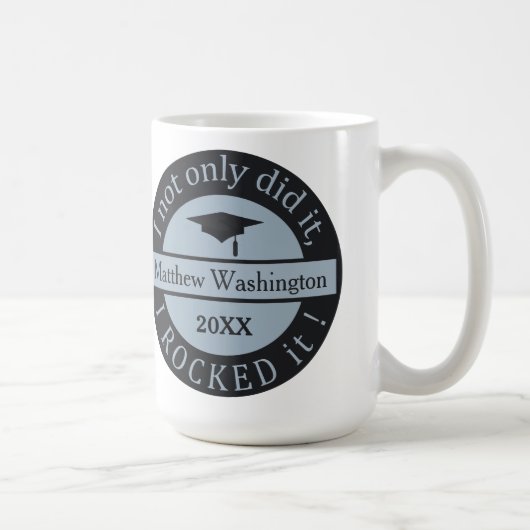 卒業名前をカスタムすると年単位マグカップ マグカップ (右)