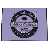 卒業名前をカスタムすると年抱き枕 ラージペーパーバッグ (正面)