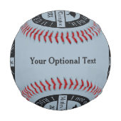 卒業名前をカスタムすると年次野球 野球ボール (裏面)