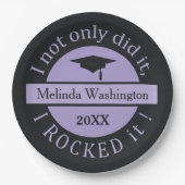 卒業名前をカスタムすると年間の紙プレート ペーパープレート (正面)