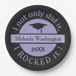 卒業名前をカスタムすると年間の紙プレート ペーパープレート