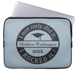 卒業名前をカスタムすると年間ラップトップスリーブ ラップトップスリーブ