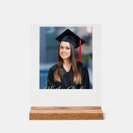 卒業名前をカスタムするイメージショールグラードクラス アクリルサイン (正面)