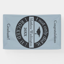 卒業名前をカスタムする、年および文字バナー 横断幕