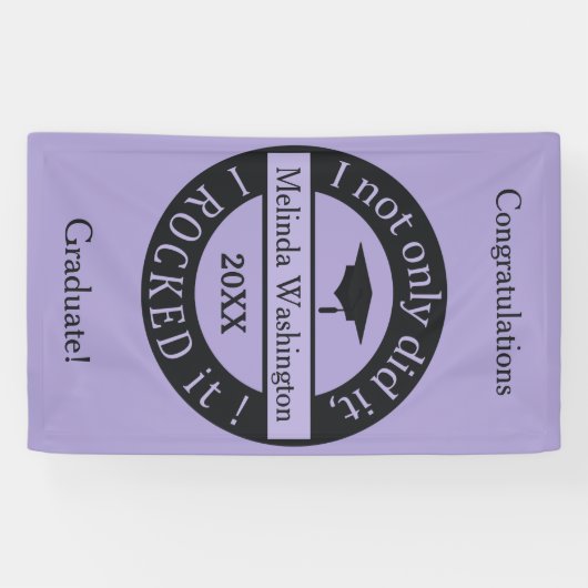 卒業名前をカスタムする、年および文字バナー 横断幕 (横)