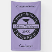 卒業名前をカスタムする、年および文字バナー 横断幕 (縦)